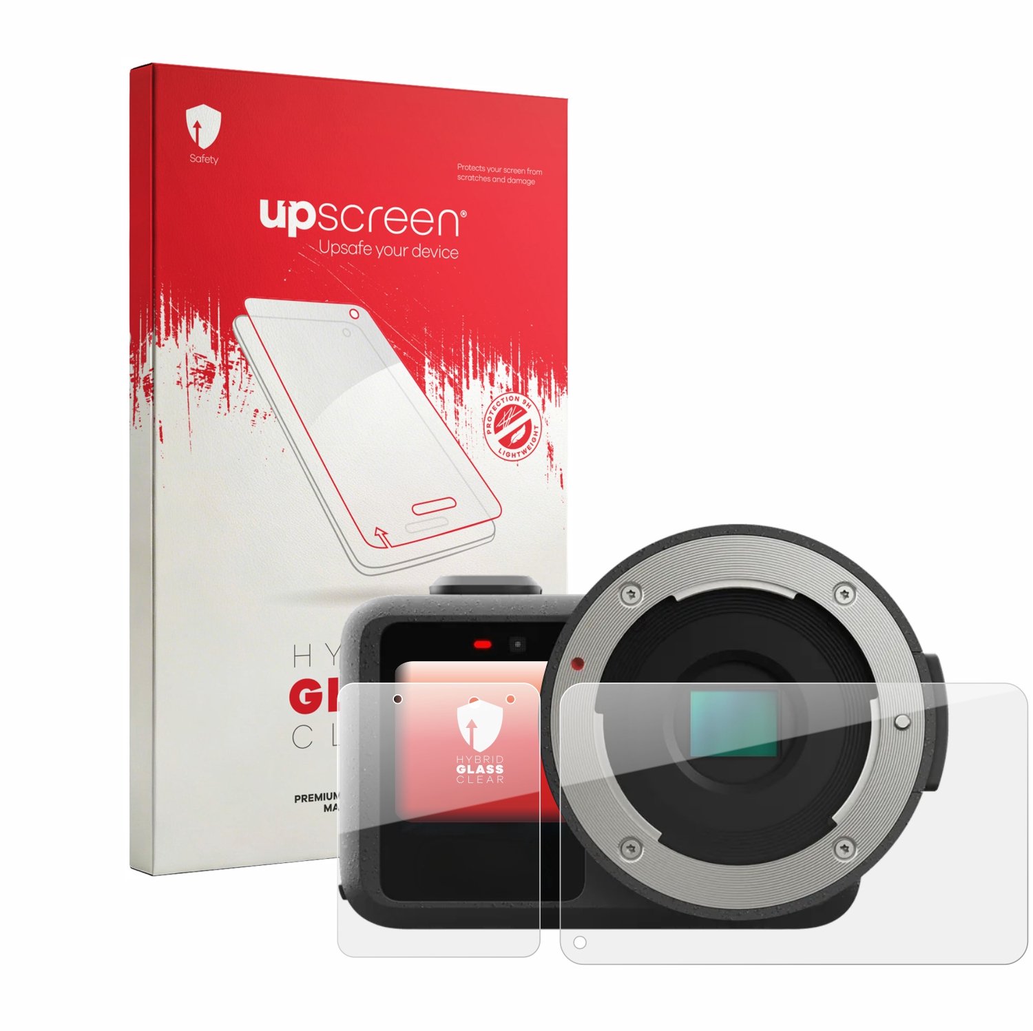upscreen - Screenprotector voor GoPro Mission 1 Pro ILS - Folie Beschermfolie Beschermglas transparant
