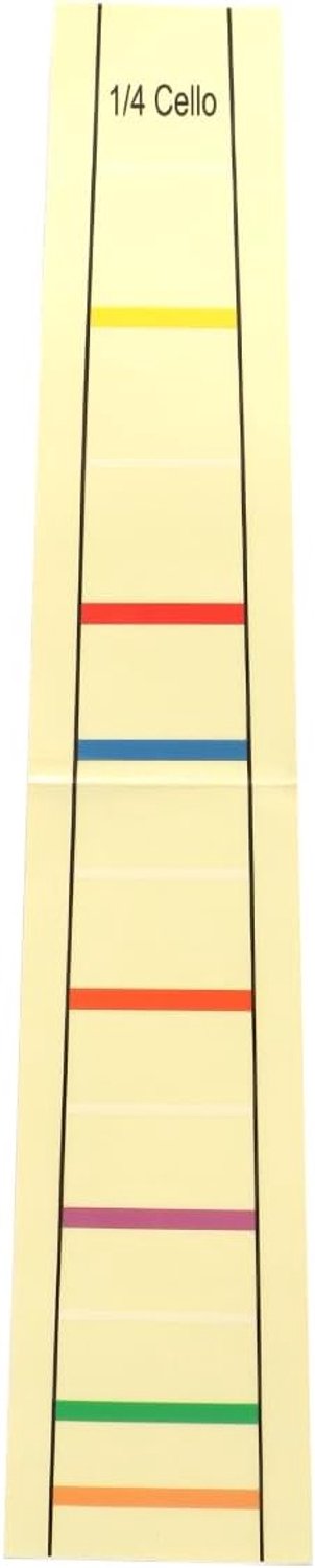 Cello sticker 1/4 - vingerpositie indicator - heldere markeringen - verbeter speelvaardigheid - ServiceTopper