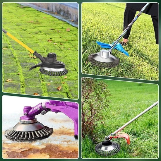 Borstel om onkruid te verwijderen met een grastrimmer - Vakkundige metalen borstel (2 exemplaren) — afbeelding 3