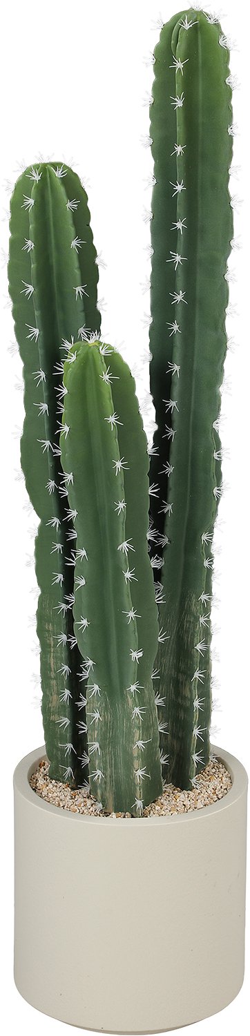 Homona Kunstplant Kaktus - 95 cm hoog - Met decoratieve pot - Groen