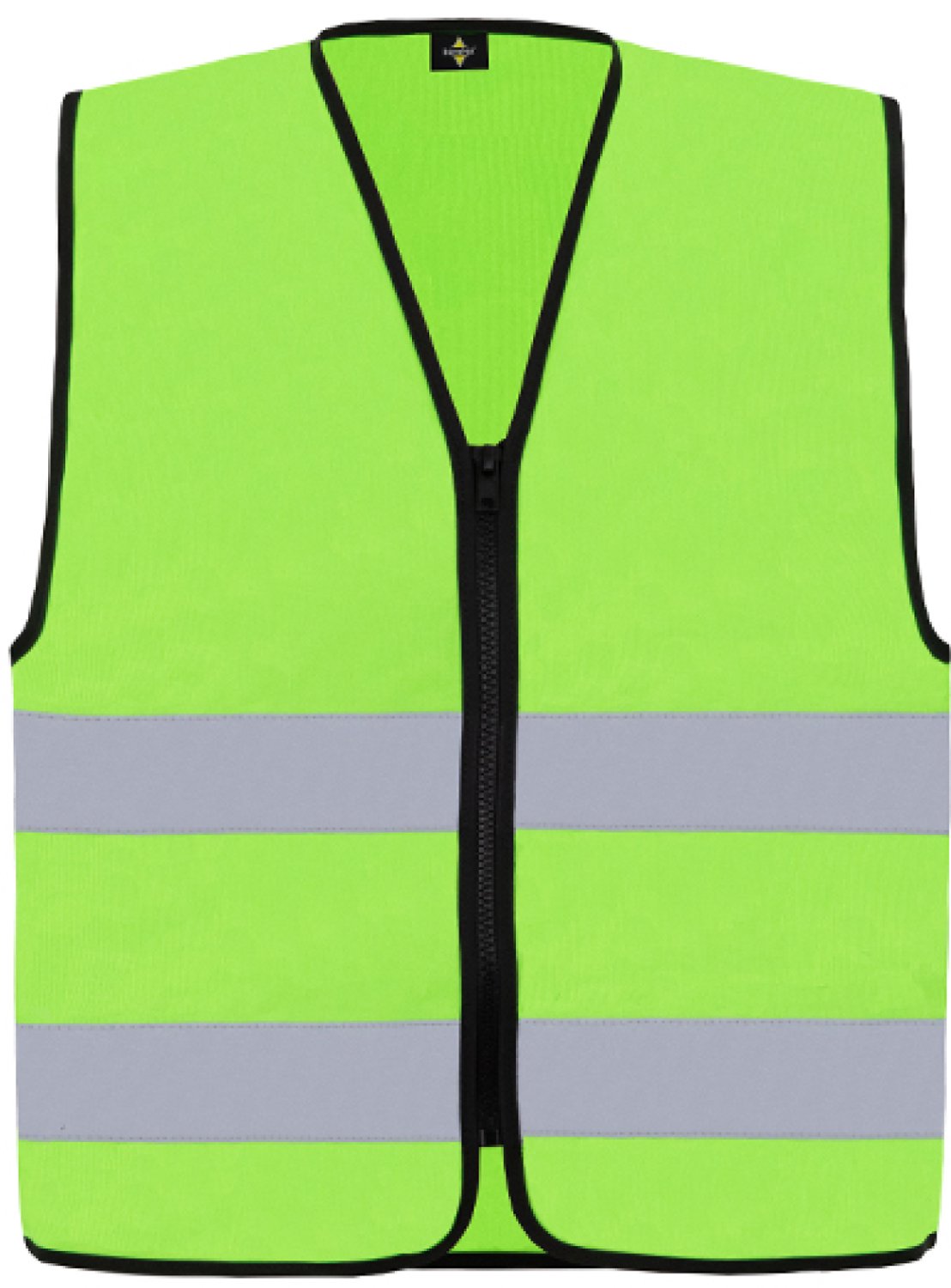 Korntex Hi-Vis Safety Vest Cologne With Front Zipper KX217 - Lime Green - XXL