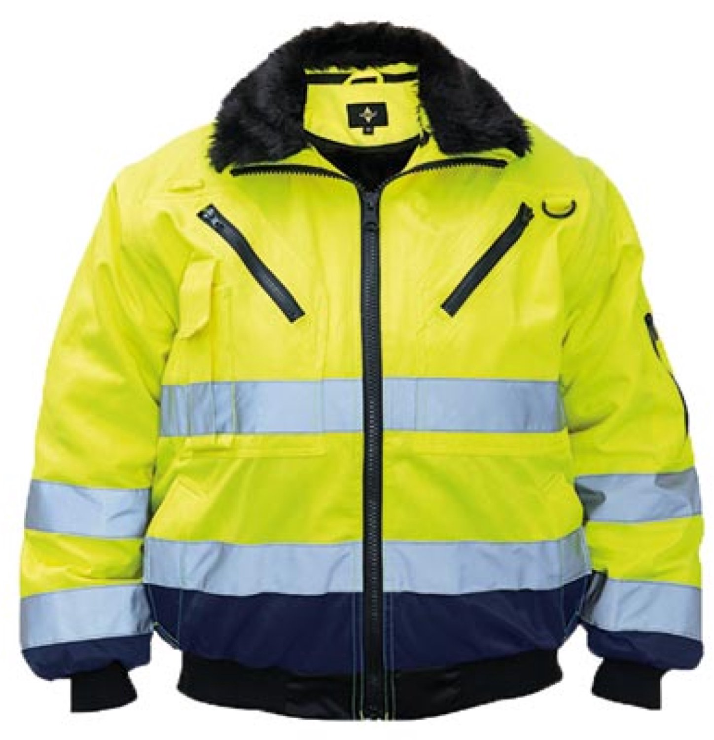 Korntex Robust 4-in-1 Hi-Vis Pilot Jacket Oslo KX809S Signal Marineblauw