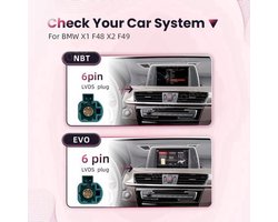 Autoradio 10.25 Inch Touchscreen EVO - 4x45W Vermogen - PC&ABS Materiaal - Voor BMW X1 X2 Multimedia