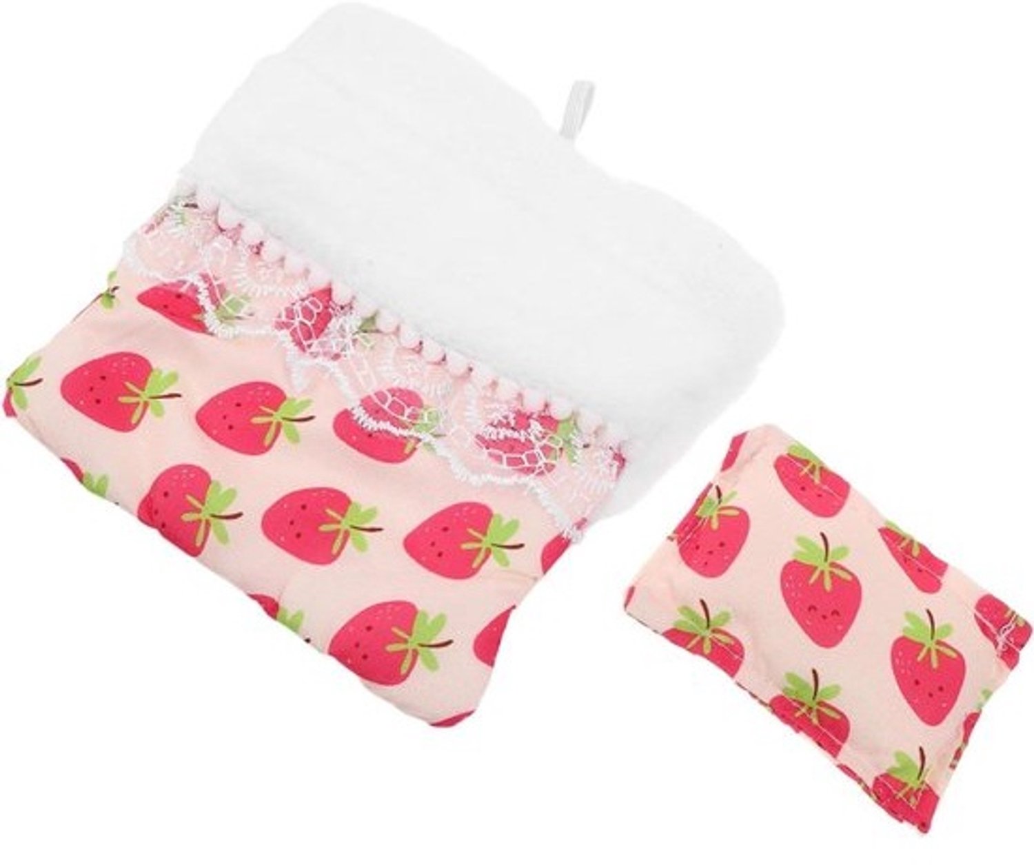 Poppen Slaapzak - Beddengoed voor poppen - Poppenhuisdecoratie - Inclusief kussen - 14.5 cm - Multi
