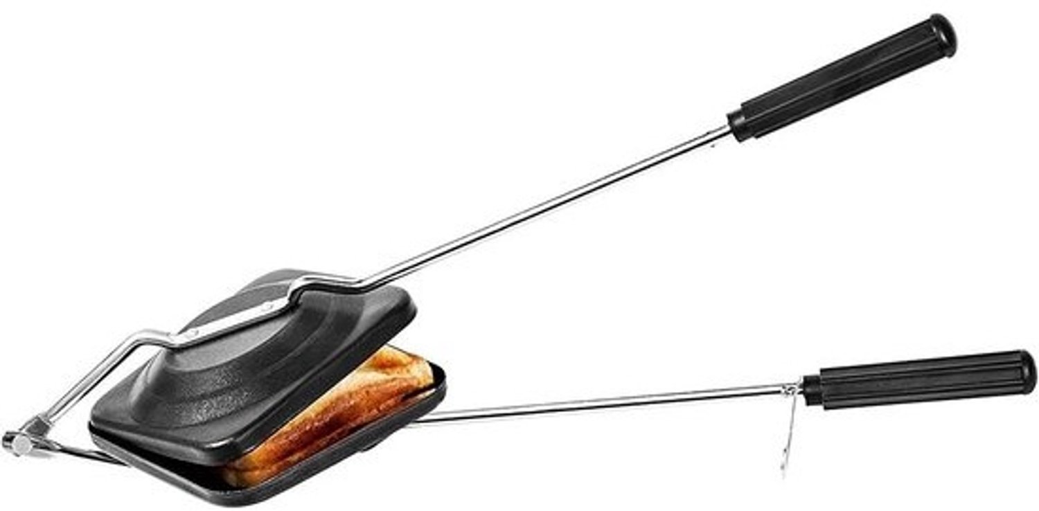 Handmatig tosti-ijzer voor buitenhaard of gasfornuis - Tosti- en sandwichmaker