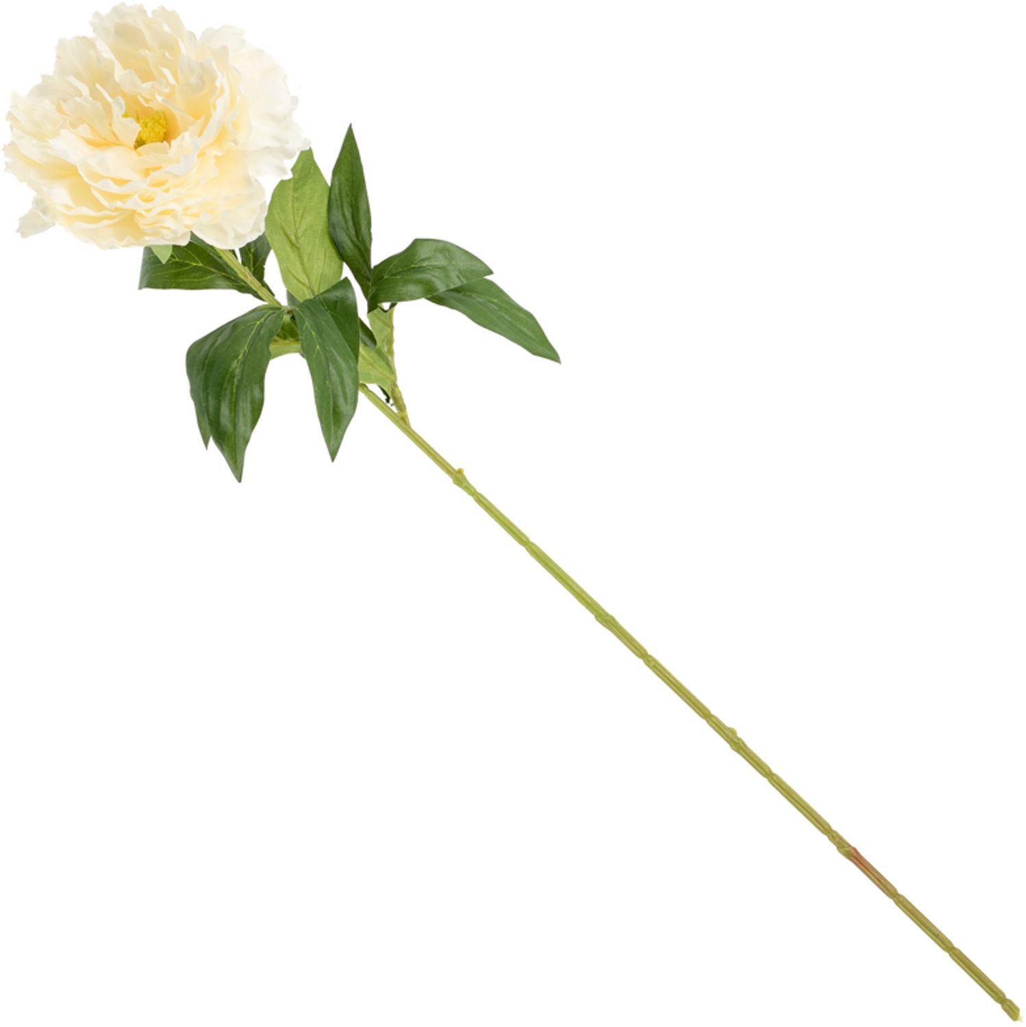 Kunstbloem pioen 68cm off-white