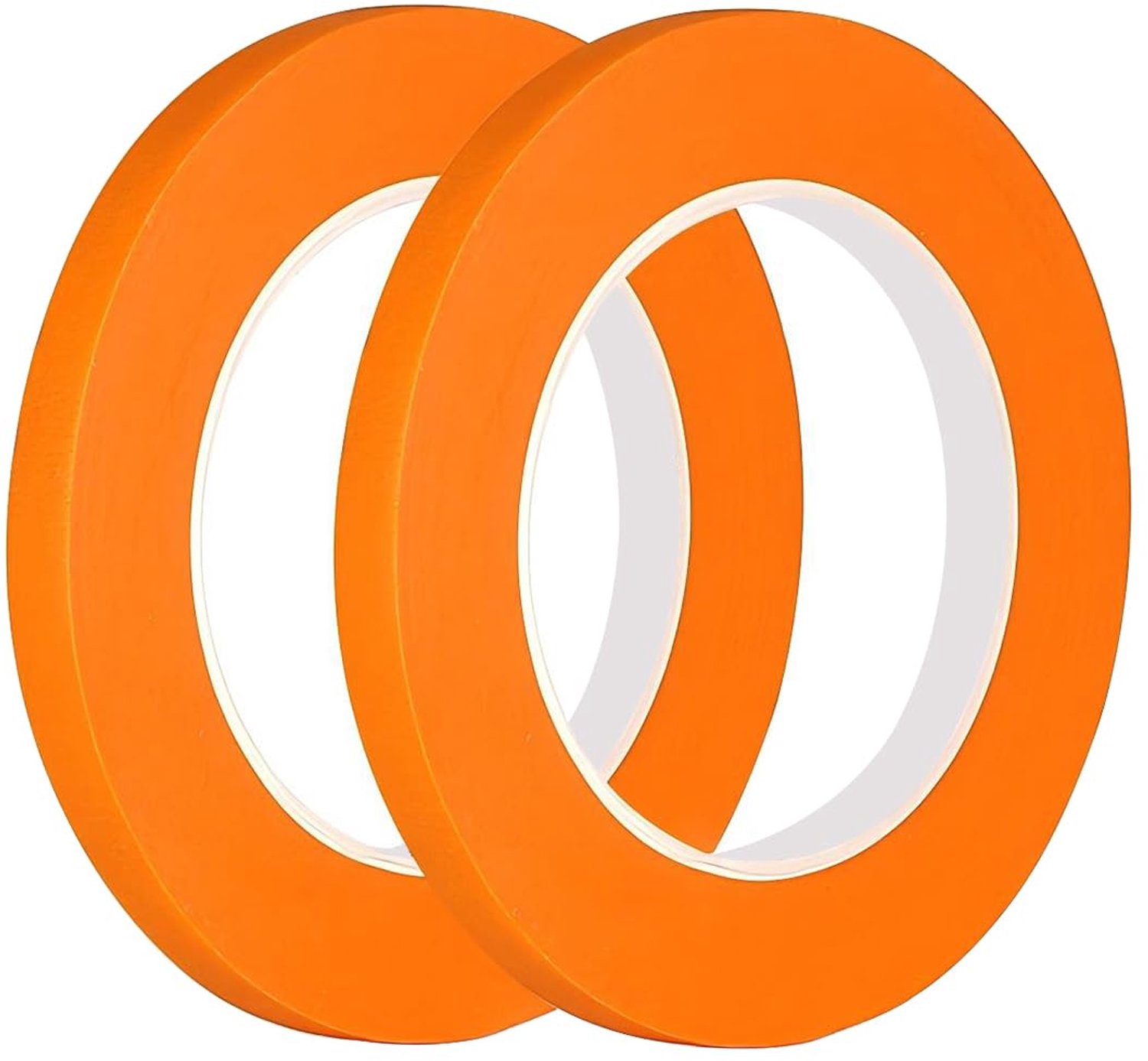 Afplakband 10 mm x 50 m - Masking Tape - Oranje - Voor scherpe lijnen bij schilderwerk - Vemera