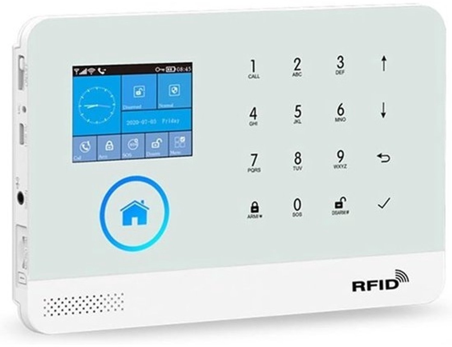 Draadloos alarmsysteem - Wifi- en GSM-beveiliging - Slim huis - Bediening via app - One Size - Wit