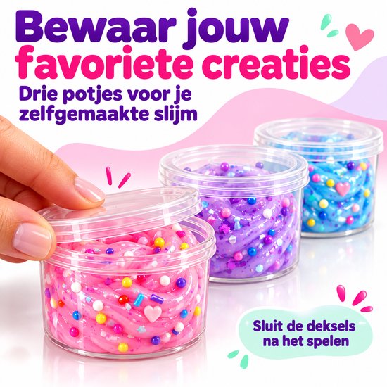 Twenty4seven® Slijm Maken Pakket - Ijssalon Slime Kit - Knutselset & Knutselpakket - Knutselen voor Meisjes en Jongens vanaf 6 Jaar - Sinterklaas Cadeau en Kerstcadeau — cadeau in Spellen & Speelgoed - foto 6