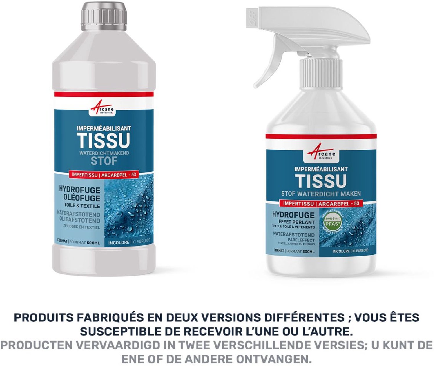 Waterafstotend Middel voor Stoffen, Textiel ZONDER PFAS*: ARCAREPEL - 53