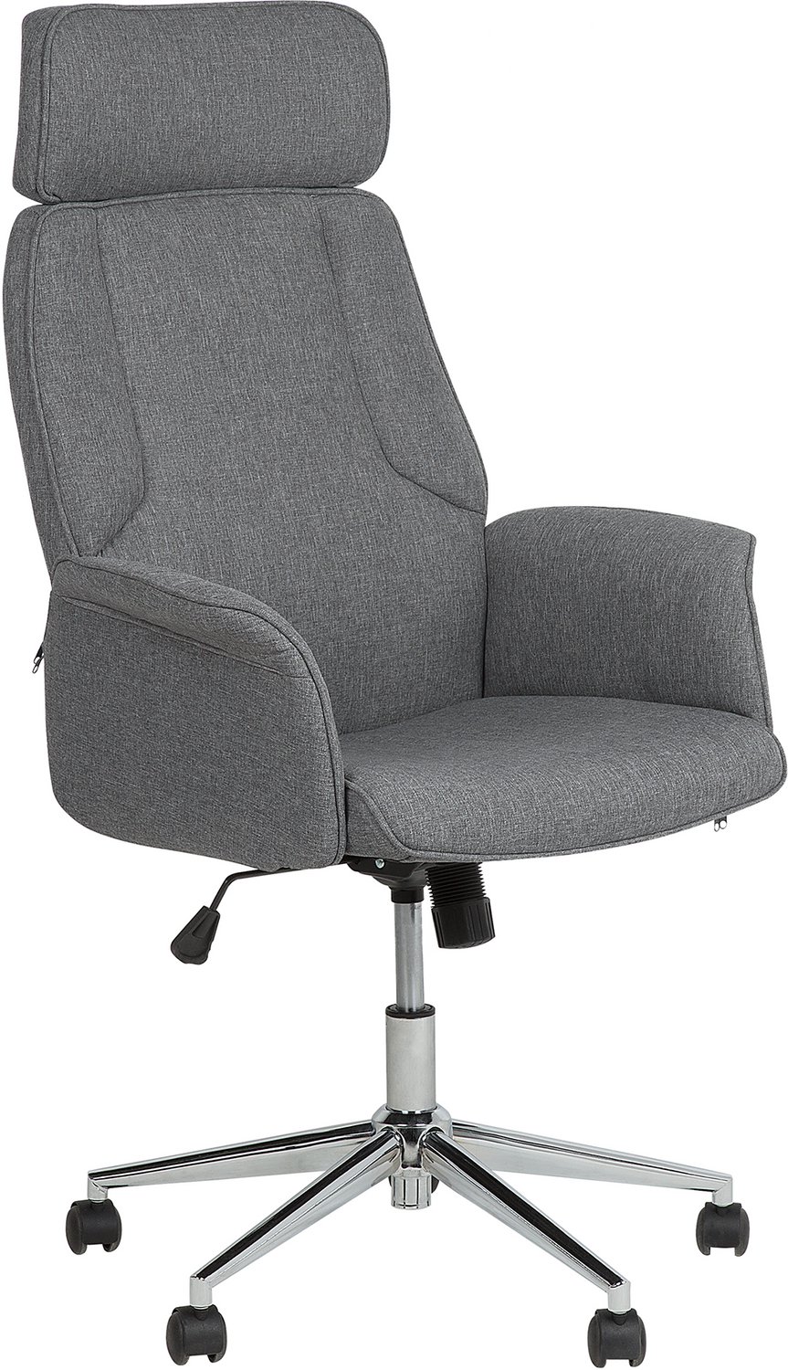 Beliani PILOT - Bureaustoel - Grijs - Polyester