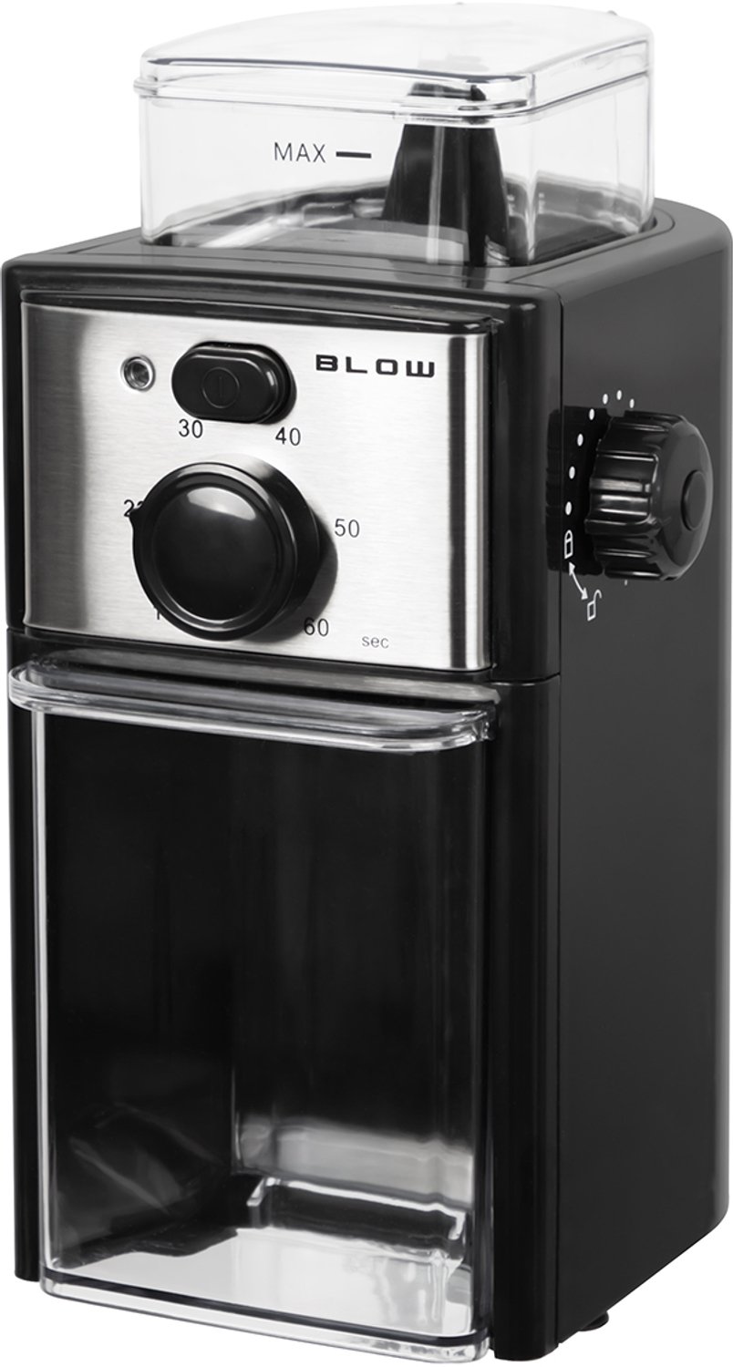 Blow CG-03 elektrische koffiemolen - zwart, roestvrij stalen maalwerk, model 44-682#