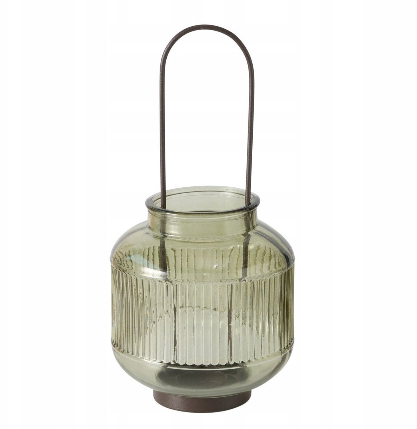 Boltze ZENOR glazen theelichthouder - 29 cm hoog lichtgroen