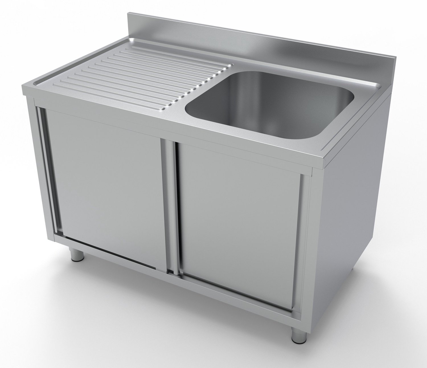 700 Spoeltafel Schuifdeuren Rechts, combisteel 7333.0905 - Horeca & Professioneel - Horeca & Professioneel