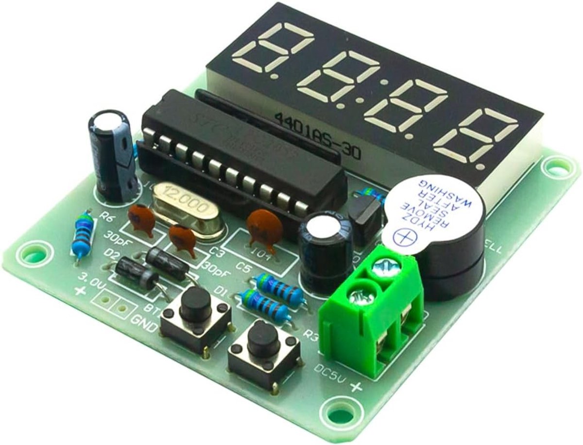 DIY 4-Bit LED Klok Bouwpakket voor Solderen, Training en Curriculum Oefeningen met Elektronica