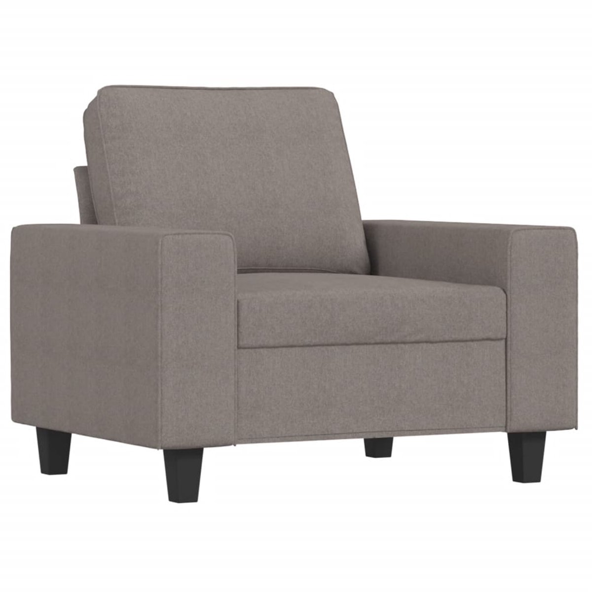 vidaXL Fauteuil - 60 - cm - stof - taupe