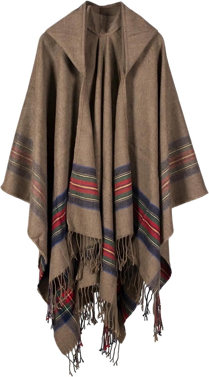 Shawl Winter Cardigan Vrouwen dubbelzijdige vrije maatvoering Mantel