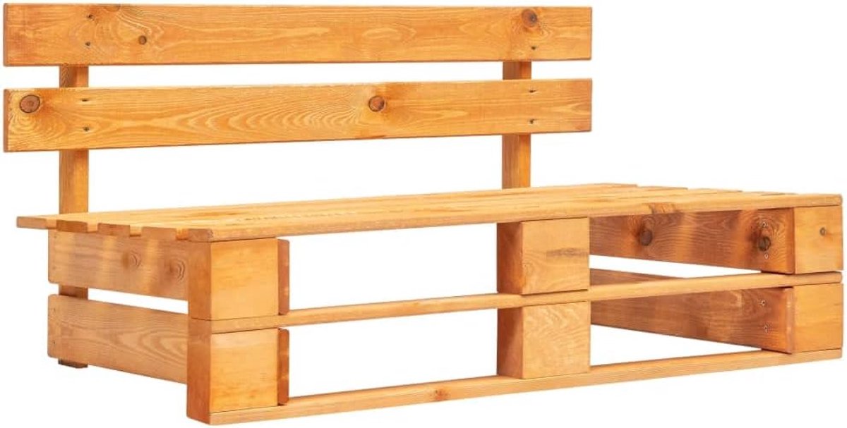 Pallet hout honingbruin weerbestendig massief grenenhout duurzaam tuinmeubel voor terras balkon zithoek met tijdloos design eenvoudig monteren