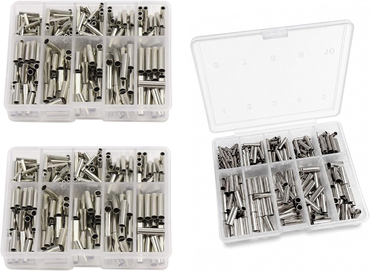 Angel Knijphulzen 300 stuks zilver 7 maten voor leiders