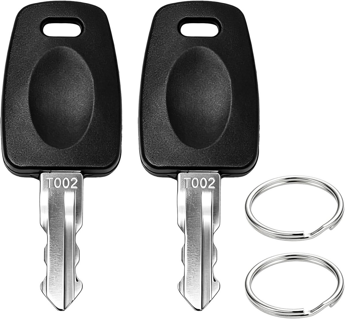 Sleutel compatibel met TSA007 TSA002, 2 stuks TSA-sleutels, compatibel met TSA 007 002, multifunctionele bagagesleutel voor bagage, koffer, wachtwoordsloten, TSA-slot (002 x 2)