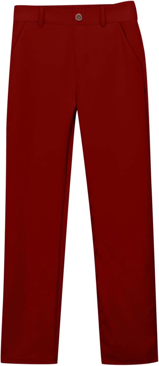 Kinderbroek voor meisjes, slim fit, comfortabel, katoen, elastische tailleband, moderne en stijlvolle broek voor school en vrije tijd, meisjes, 2-14 jaar, A48