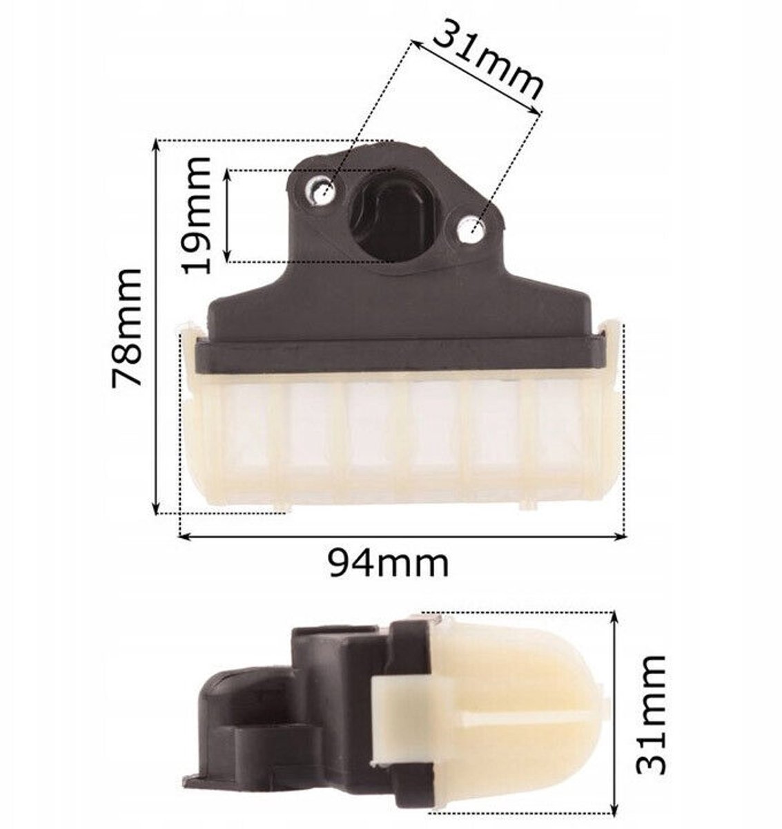 luchtfilter – set voor kettingzaag STIHL MS210C, MS230C, MS250C / 11231243505, 11231201612