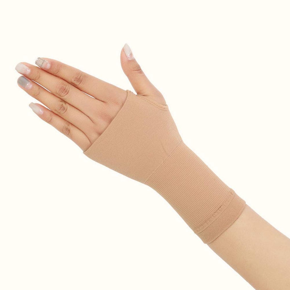 Elastische medische polsbandages en duimsteun bij artritis, gewrichtspijn, peesontsteking, verstuikingen, sport, 1 paar S