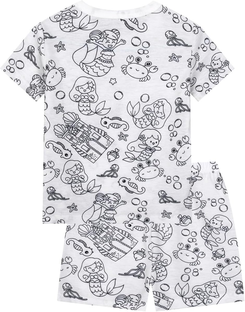 2-delige set voor meisjes, katoen, klein meisje, boven- en broekje, elastische taille, zacht, licht, ademend, modieuze outfit, tussenseizoen, voor uitgaan, thuis, vrije tijd, A39