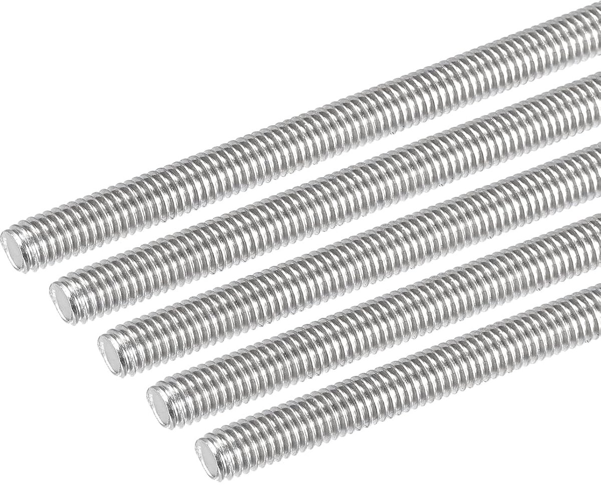 DMiotech 10 packs full thread 304 stainless steel right hand thread rod bolt rod clamp and U-bolt M6x150mm - ShopVlot
