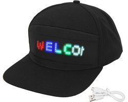 Dpofirs LED Hat for Teens and Adults, Programmable Bluetooth App Control, LED Cap, Outdoor Hat with Light, Concert - ShopVlot