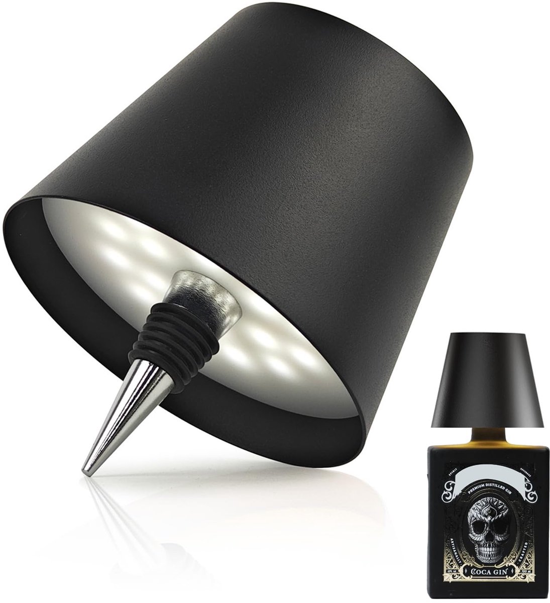 SnelShoppen - Oplaadbare Touch Bottle Lamp Draadloos Dimbaar LED-kleuren voor Woonkamer en Restaurant, 4000mAh, Perfect voor Feest en Tuin