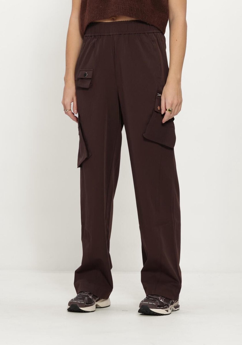 Studio Amaya Zorelle Pants Broeken Dames - Bruin - Maat XL