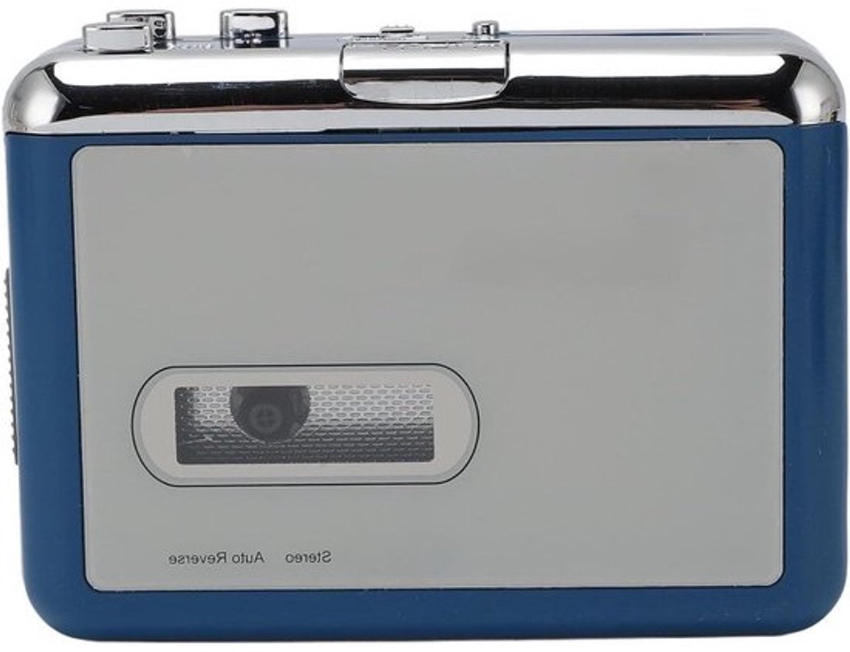 Draagbare cassettespeler - Tape naar MP3 - Muziek streamen - Bluetooth-connectiviteit - 16 x 12 x 4 cm - Zwart