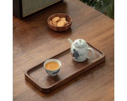muso wood small tray wood tray walnut - rectangular decorative wooden tray 30 x 13 cm - ShopVlot