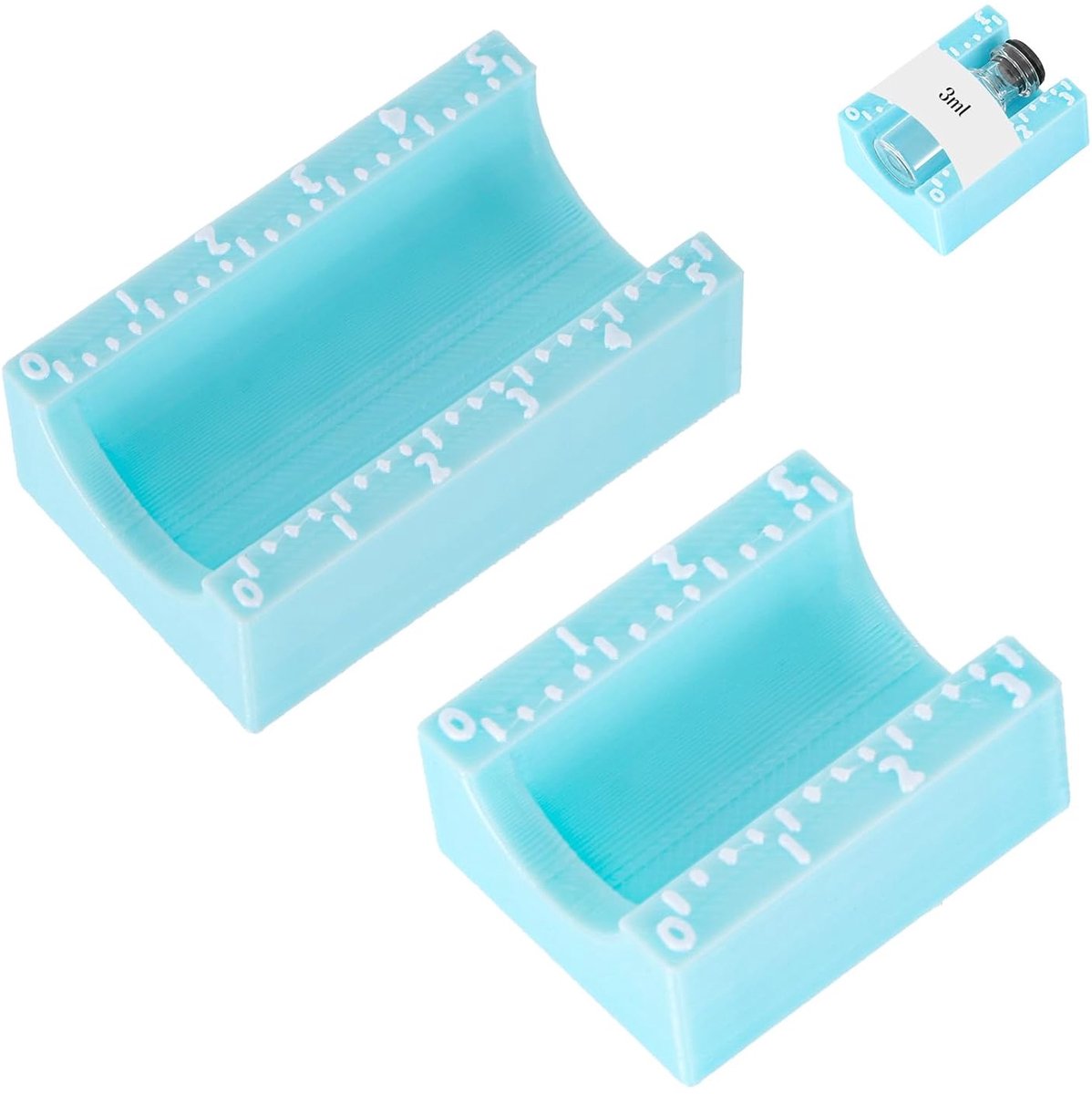 2st Etiketteringsset voor Flesjes (3ml+10ml, Lichtblauw)