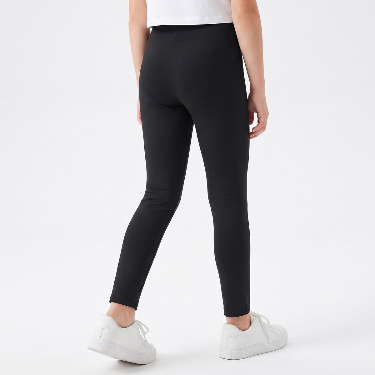 Leggings voor meisjes, sportlegging, lange elastische effen sportleggings voor dans, yoga, gym, joggen, training