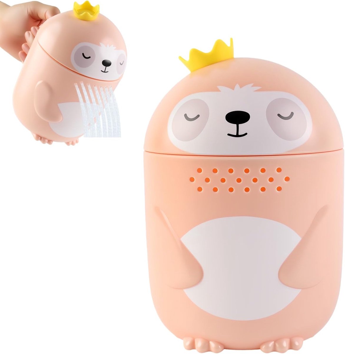 Gieter voor het bad, babybad met luiaard-design