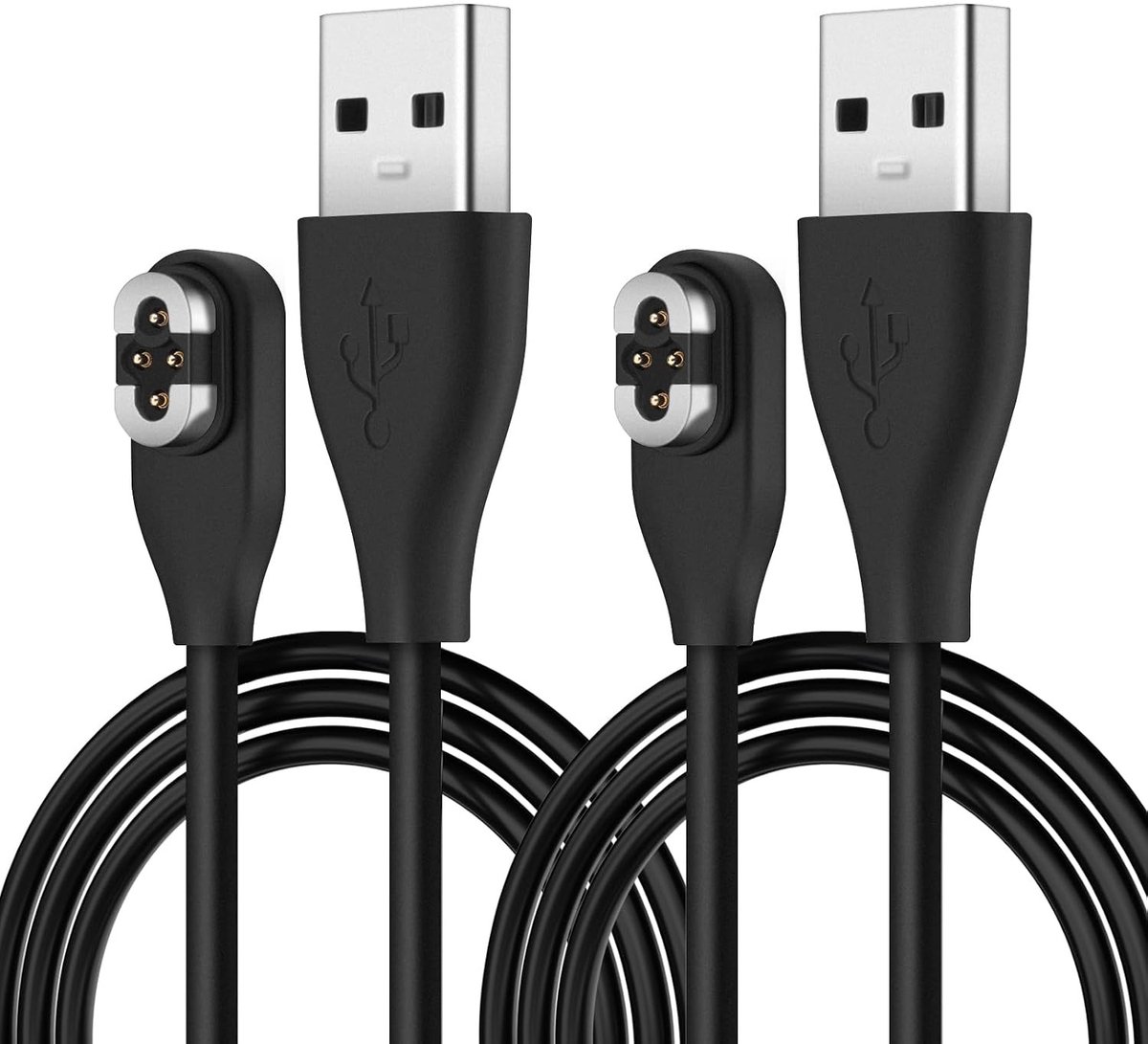 Oplaadkabel voor OpenSwim Pro S710 (2-pack), USB-A Magnetische Oplaadkabel voor Draadloze Hoofdtelefoon, Vervangende Kabel (1m) met Snelle Laadfunctie