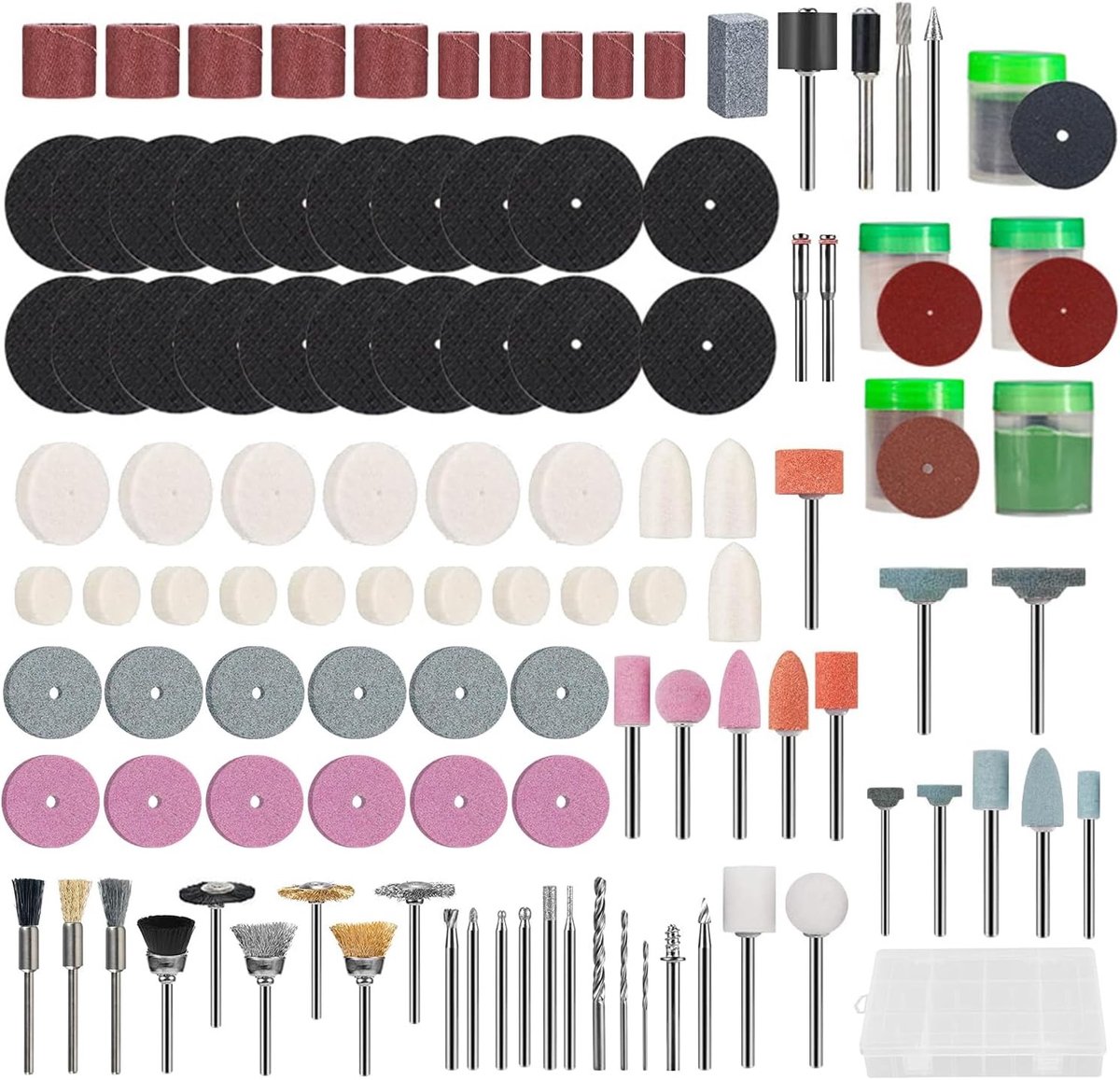 Multifunctionele Rotatietool Set met 230 Stukken voor Snijden, Boren, Schuren en DIY Projecten
