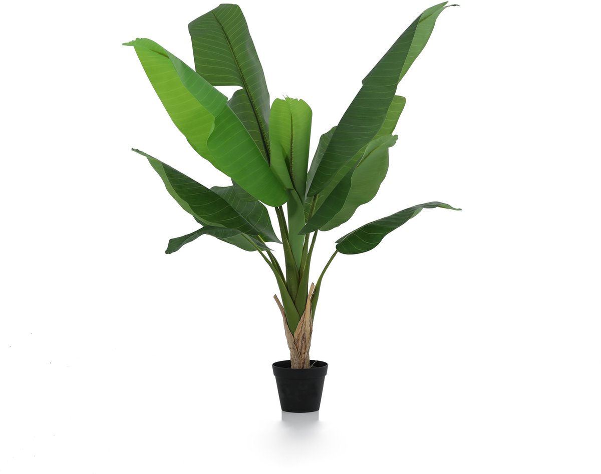Florafy Kunstplant Bananenplant 120cm - Kunstplanten voor binnen - Onderhoudsvrij