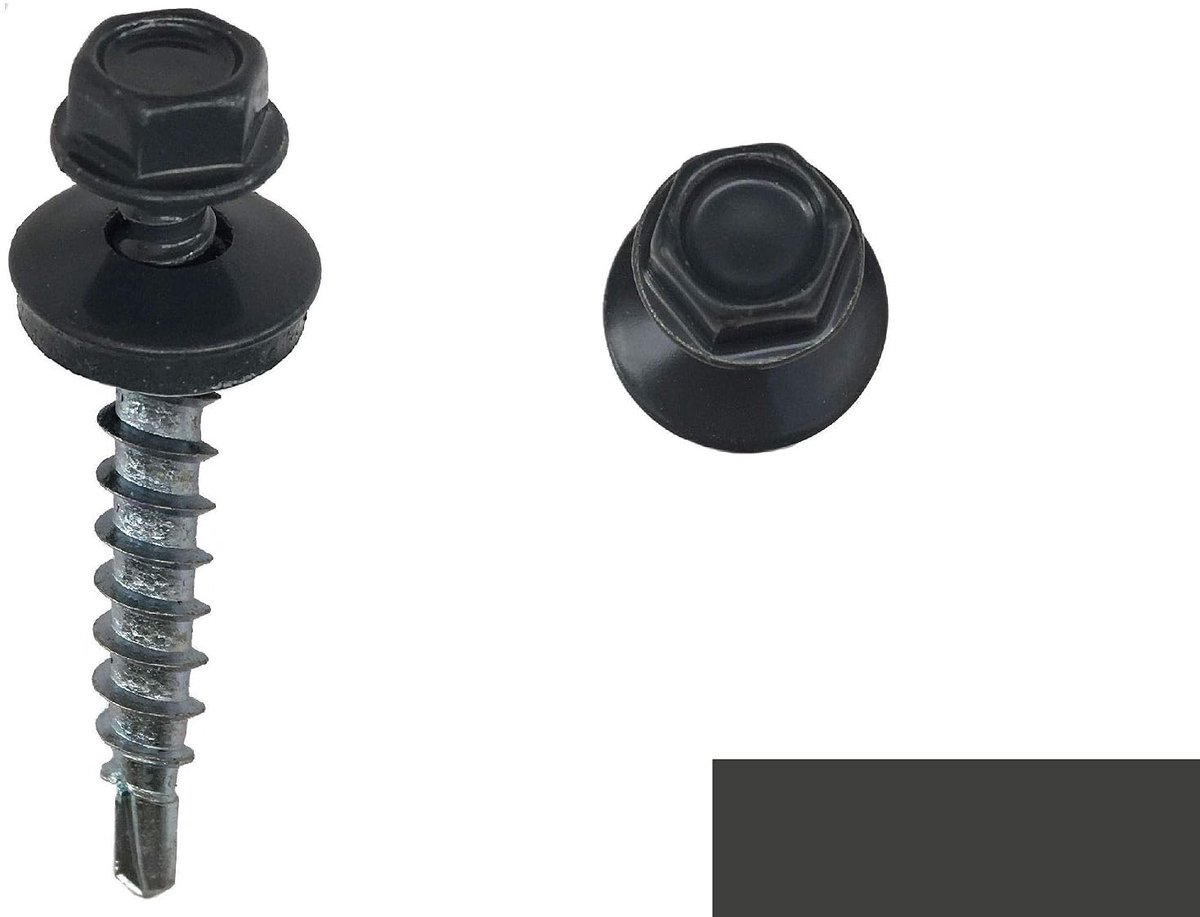 Gevelschroeven RAL 7016 antraciet 4,8 x 20 mm 100 stuks