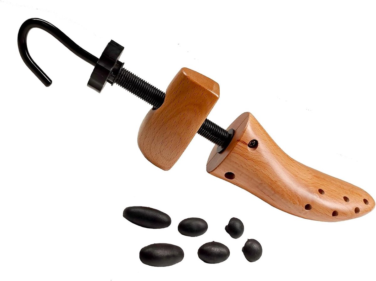 2 way wooden shoe stretcher for adjusting shoe width and length for men and women, shoe expander - ShopVlot
