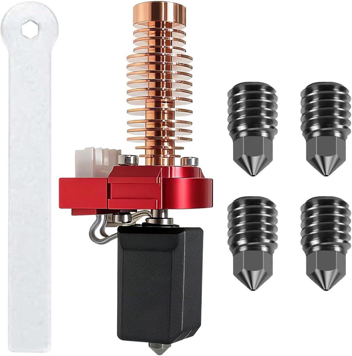Sylen 3D Printer Kit Gemakkelijke Bevestig Extruder met 0.25/0.4/0.6/ 0.8mmGeharde Staalsproeiers en - ShopVlot