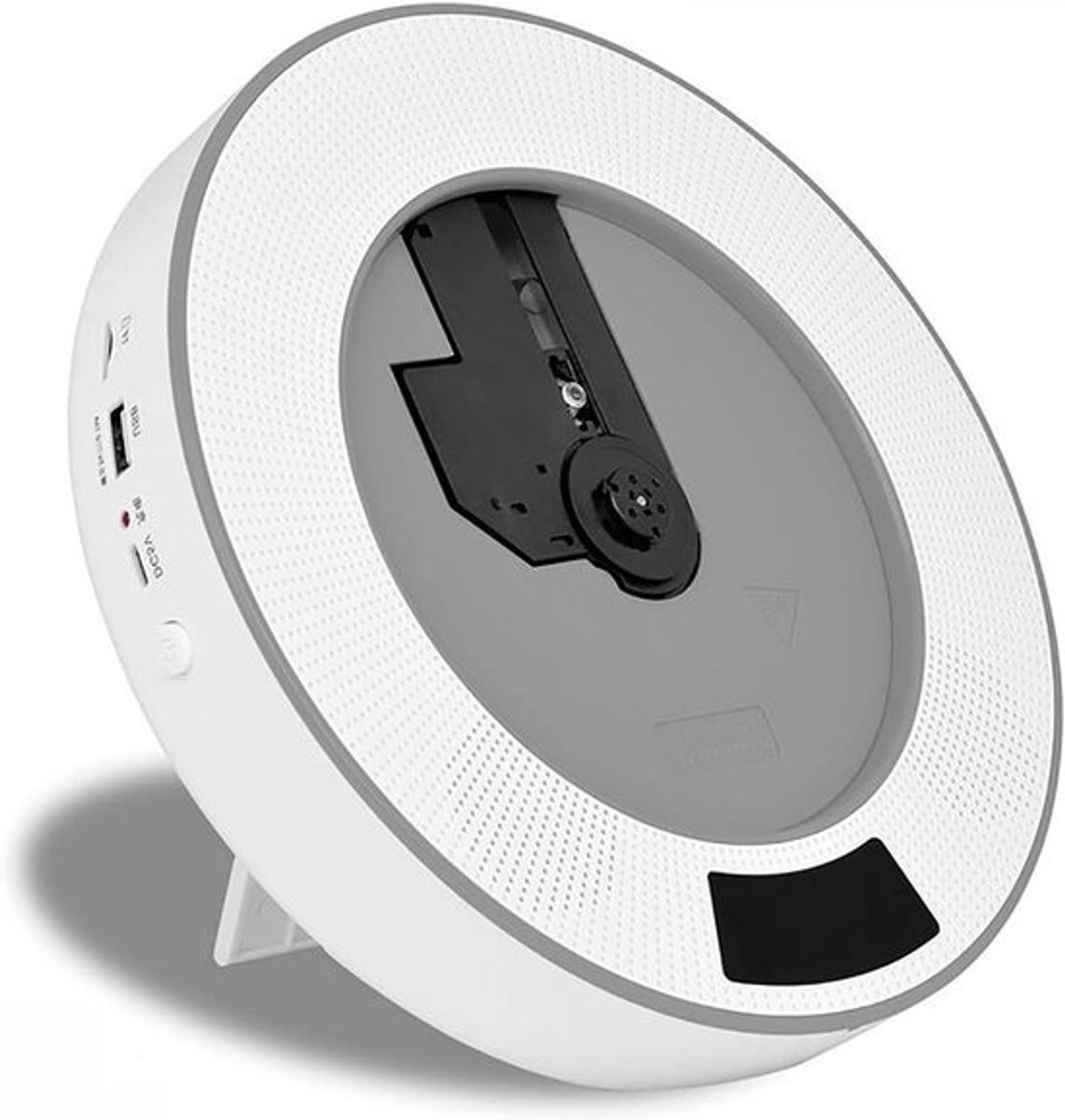 Draagbare cd-speler - Bluetooth-muziekspeler - Muziek luisteren - Inclusief afstandsbediening - 21.5 cm breed - Grijs