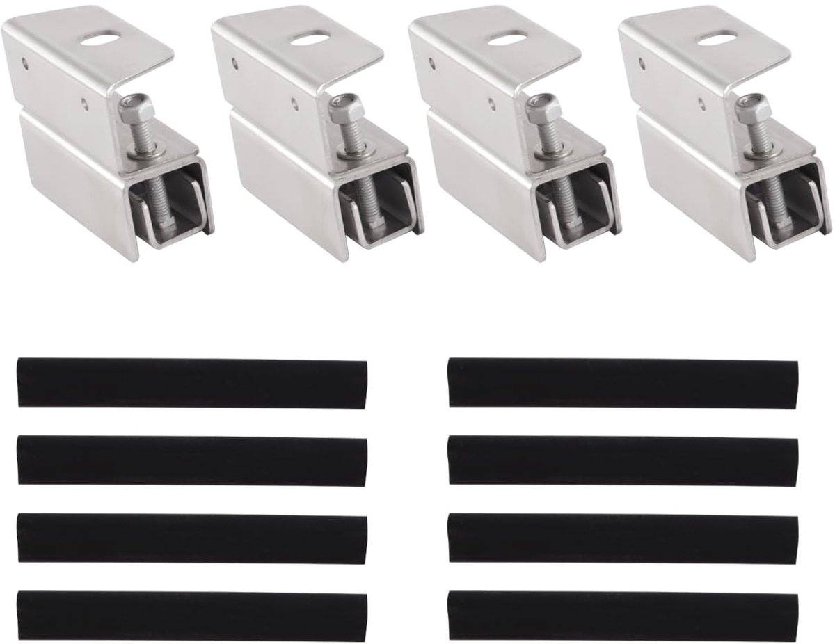 Durlo 4-delige dakdragersets, 304 roestvrijstalen dakdragers voor bestelwagens, voor ProMaster, voor Boxer, voor - ShopVlot