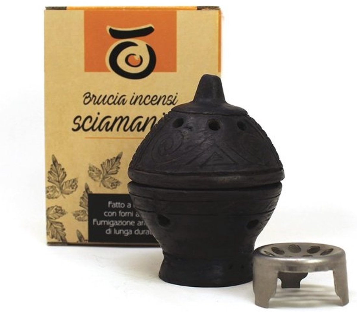 Terracotta Wierookbrander voor Korrels, Kegels en Hars - Handgemaakt en als Luchtverfrisser