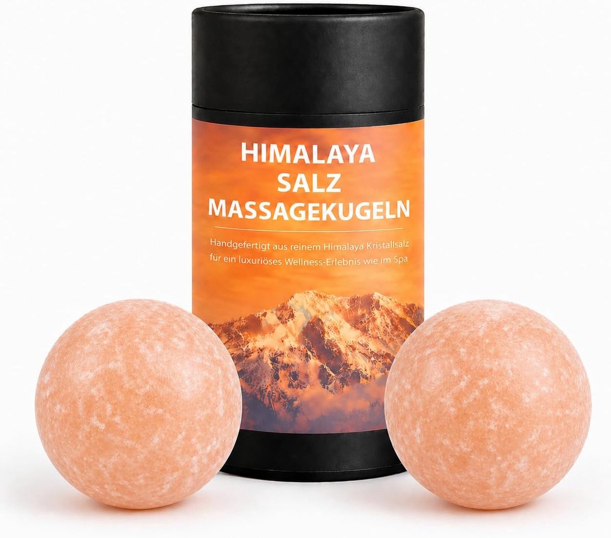 Himalaya-zoutballen 2 stuks - 100% puur kristalzout - sauna-accessoires - voor diepe ontspanning - ShopVlot