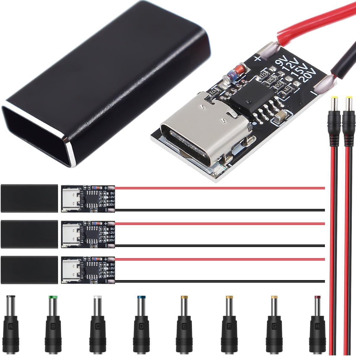 Type-C PD3.0 QC Trigger Board, USB C PD/QC/AFC fast charging decoy-trigger module, input PD 9V 12V 15V 20V 5A supports - ShopVlot