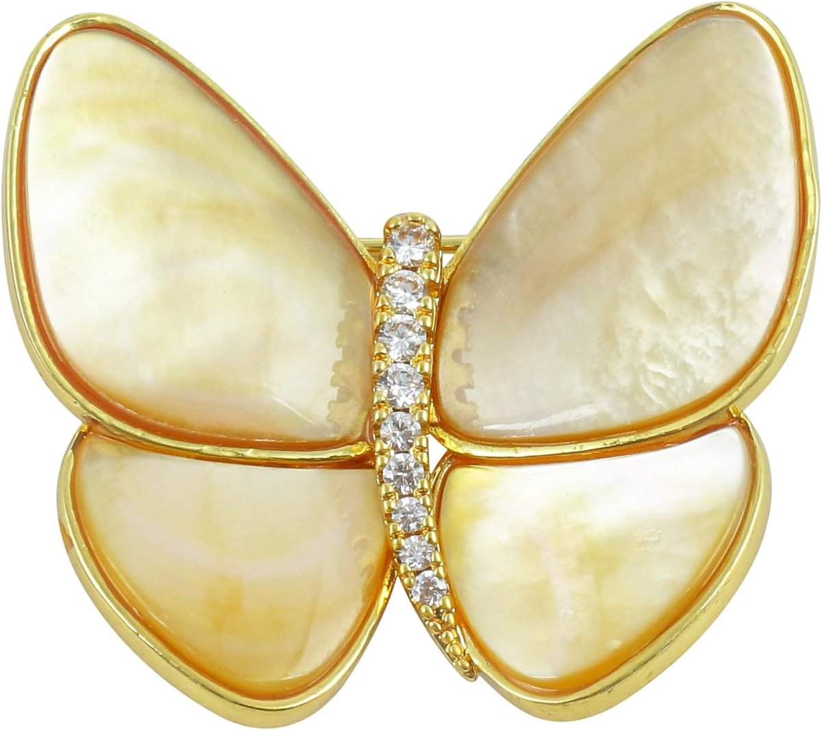 Broches voor vrouwen, strass, schelp, zilver/verguld, sieraad, cadeau voor echtgenote, mama