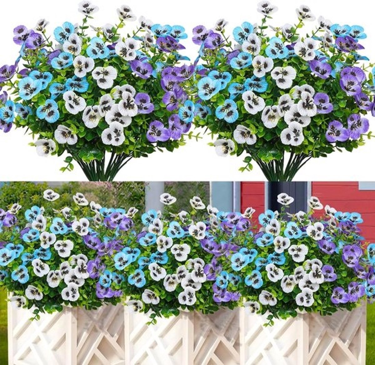 Kunstbloemen eucalyptus - Bundels voor binnen- en buitendecoratie